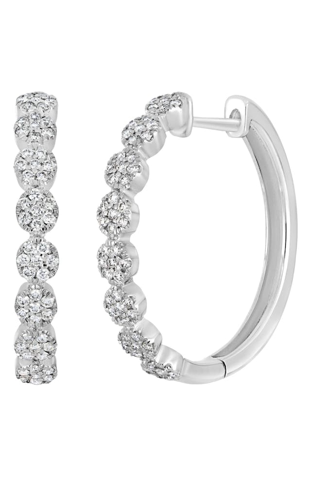 Bony Levy Mika Diamond Hoop Earrings | Nordstrom