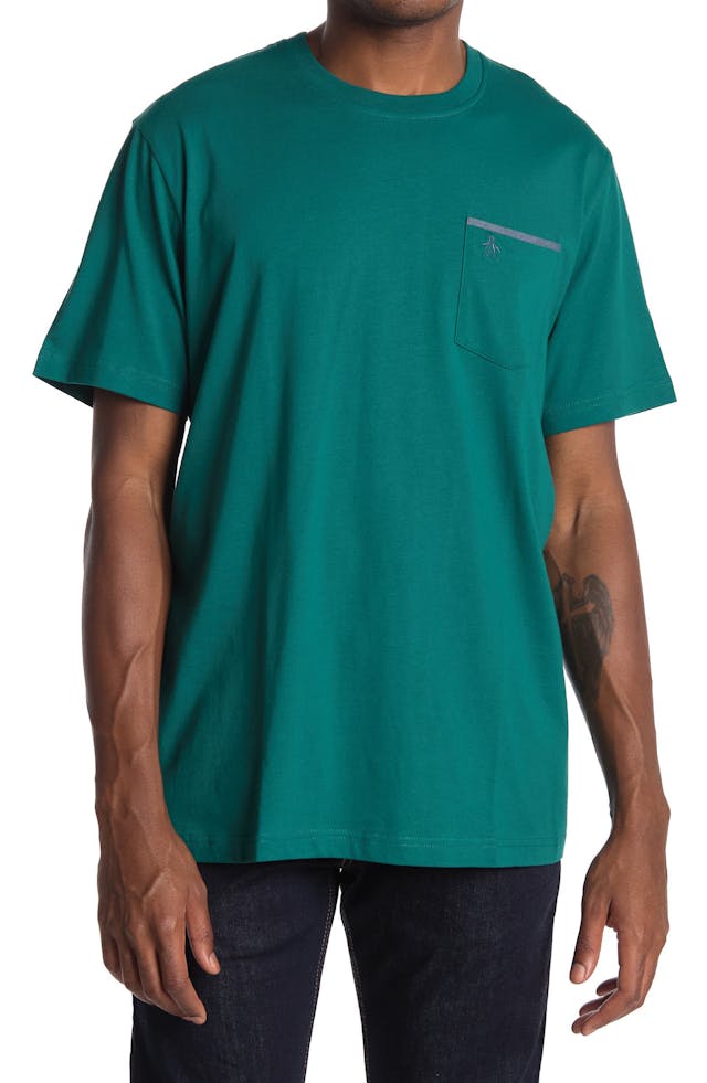 ORIGINAL PENGUIN Chambray Trim Pocket T-Shirt | Nordstromrack