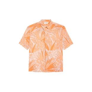 Saint Laurent Jungle Print Short Sleeve Button-Up Shirt | Nordstrom