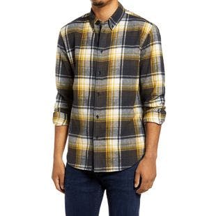 Rag & bone Tomlin Fit 2 Plaid Flannel Button-Down Shirt | Nordstrom