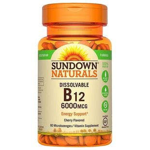 Sundown Naturals Vitamin B12 6,000 mcg Dietary Supplement Tablets | Walgreens