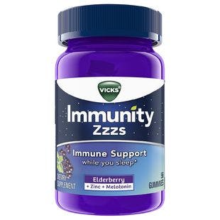 Vicks Zzzs Immune Support Gummies Elderberry | Walgreens