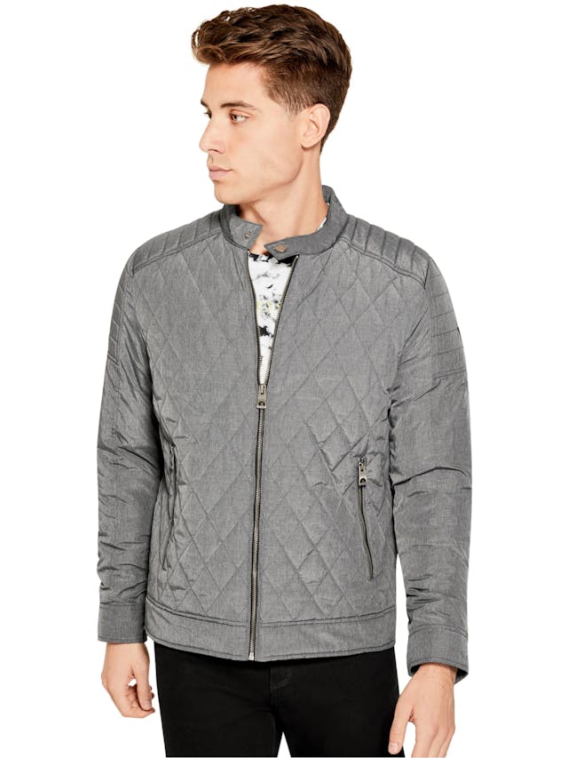 Andy Heathered Moto Jacket | GUESS Factory