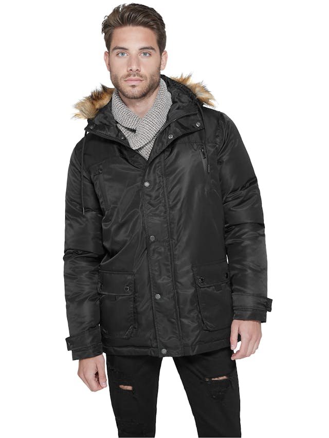 Brady Hooded Parka | GUESS Factory