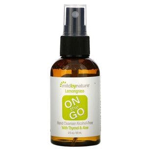 Mild By Nature, On the Go, Hand Cleanser, Alcohol-Free, Lemongrass, 2 fl oz (60 ml) - iHerb