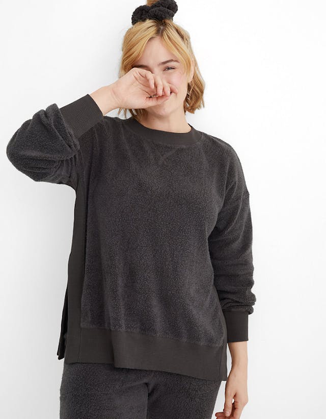 Aerie Cozy Good Vibes Oversized Sweatshirt | American Eagle