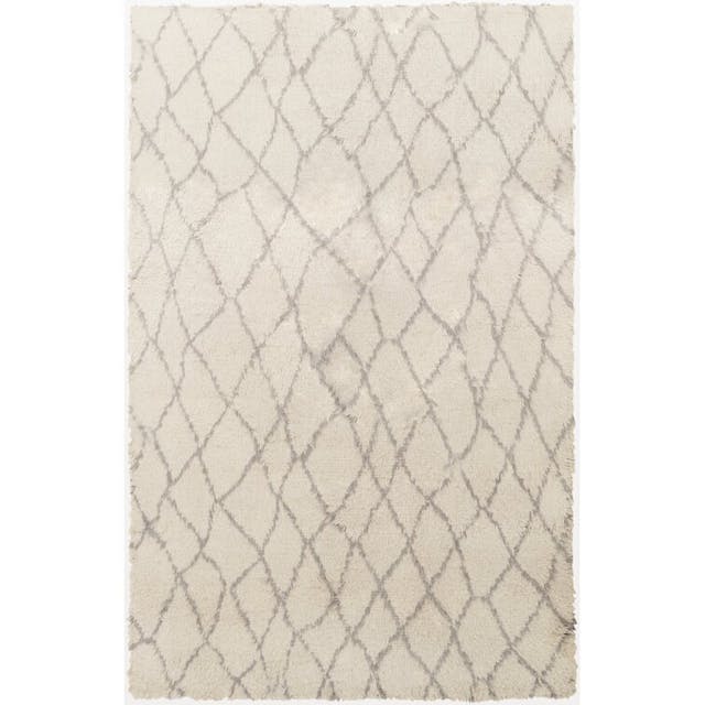 Mistana™ Teen Sarvis Geometric Hand-Knotted Wool Area Rug in Beige/Gray | Wayfair