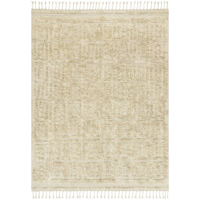 Joss & Main Michaela Hand-Knotted Wool Area Rug in Oatmeal/Sand | Wayfair