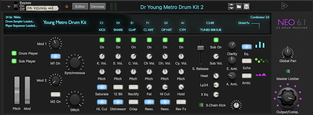 Neo 6.1 Drum Machine | Combinator 2 Device |
    Shop | Reason Studios