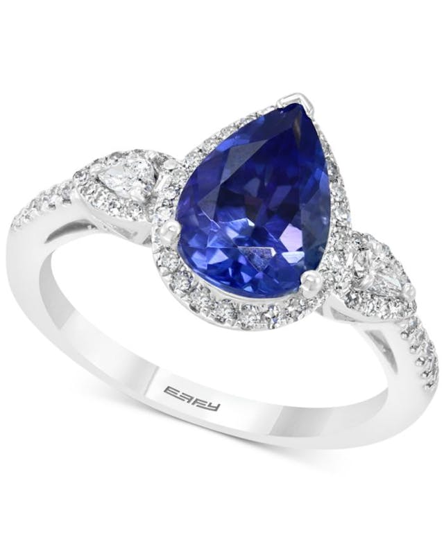 EFFY Collection EFFY® Tanzanite (1-3/4 ct.t.w.) & Diamond (1/3 ct. t.w.) Ring in 14k White Gold & Reviews - Rings - Jewelry & Watches - Macy's