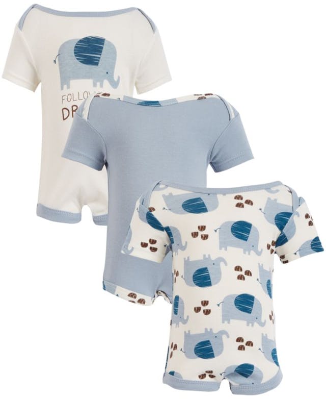 Chickpea Chick Pea Baby Boy  3pk Short Sleeve Bodysuits - Follow Your Dream & Reviews - All Baby - Kids - Macy's