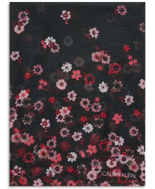 Calvin Klein Ditsy Floral Wrap Scarf & Reviews - Handbags & Accessories - Macy's