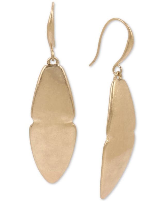 Robert Lee Morris Soho Gold-Tone Sculptural Leaf Drop Earrings & Reviews - Earrings - Jewelry & Watches - Macy's