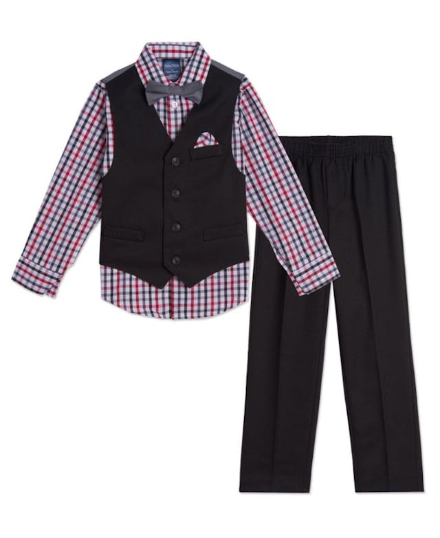 Nautica Baby Boys Solid Textured Vest Set & Reviews - Sets & Outfits - Kids - Macy's