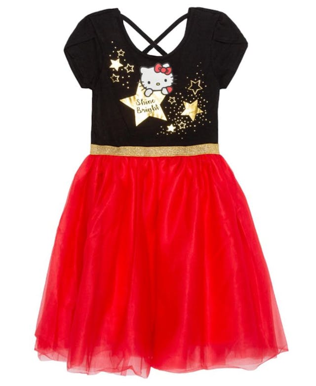 Disney Big Girls Shine Bright Hello Kitty Short Sleeve Tutu Dress & Reviews - All Girls' Dresses - Kids - Macy's