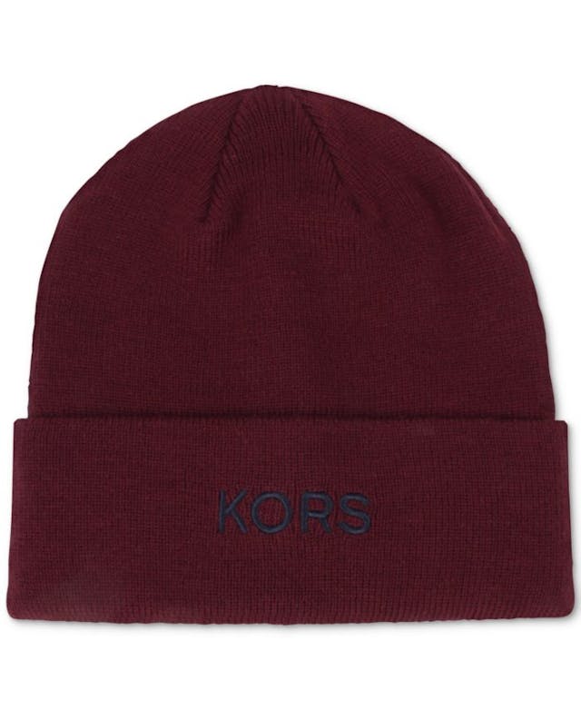 Michael Kors Men's KORS Embroidered Cuff Hat & Reviews - Hats, Gloves & Scarves - Men - Macy's