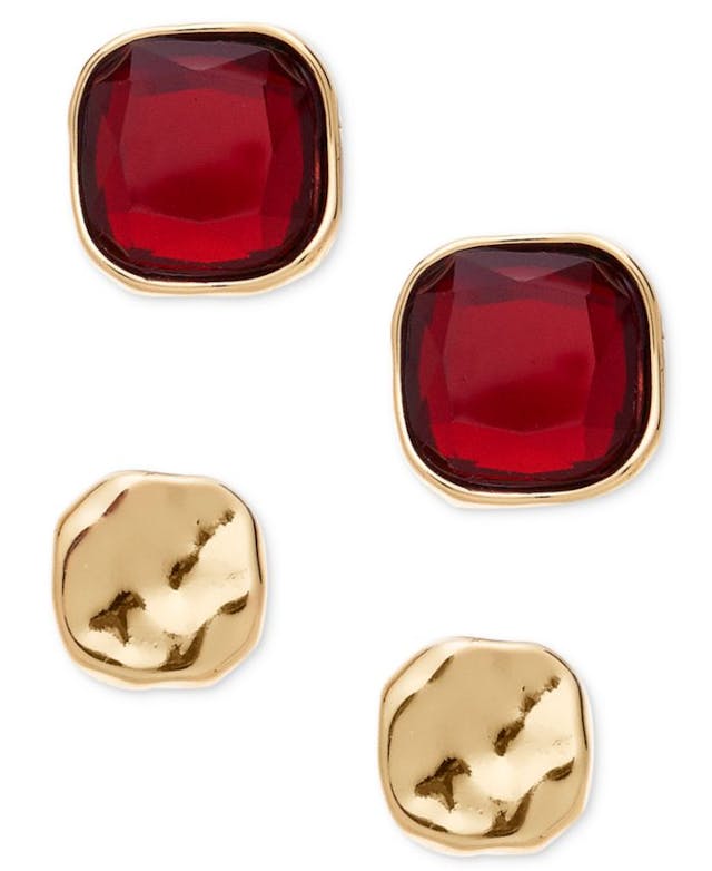 Style & Co Square Stone Stud Earrings, 2 Piece Set, Created for Macy's & Reviews - Fashion Jewelry - Jewelry & Watches - Macy's