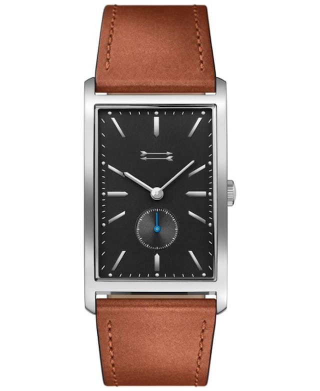 Uri Minkoff Men's Pesaro Brown Leather Strap Watch 27x45.5mm & Reviews - Watches - Jewelry & Watches - Macy's