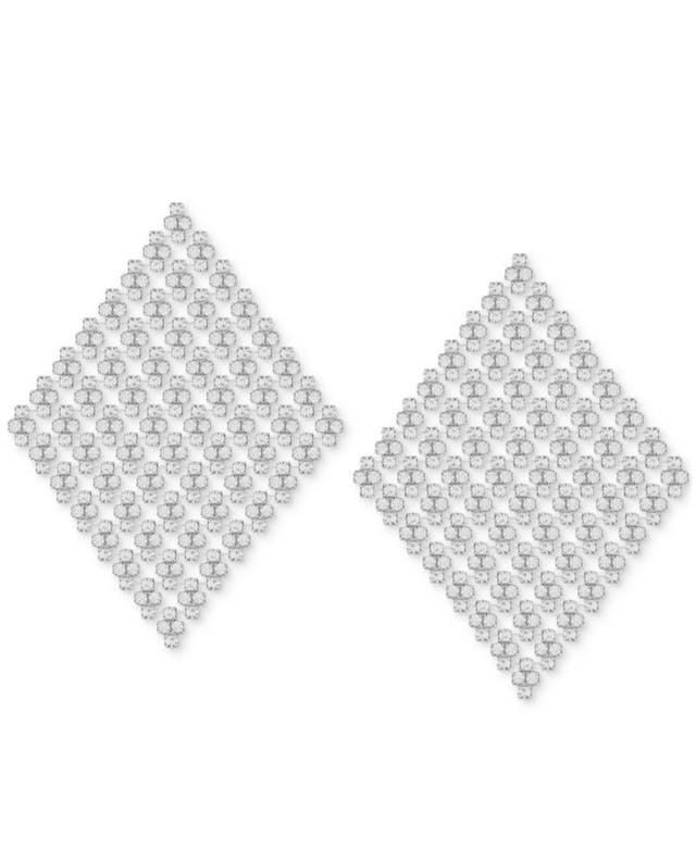 GUESS Crystal Mesh Kite Statement Earrings  & Reviews - Earrings - Jewelry & Watches - Macy's
