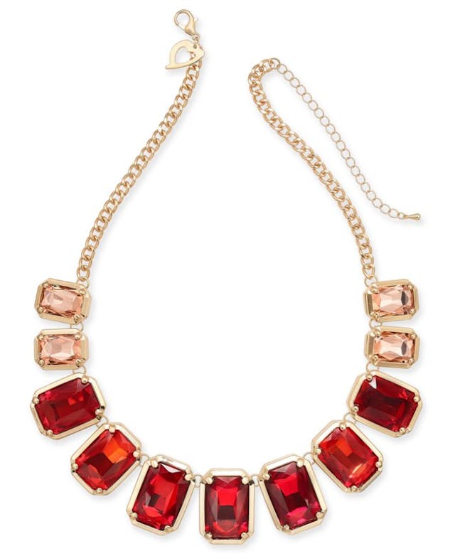 Thalia Sodi Gold-Tone Ombré Stone Collar Necklace, 18" + 3" extender, Created for Macy's & Reviews - Necklaces - Jewelry & Watches - Macy's