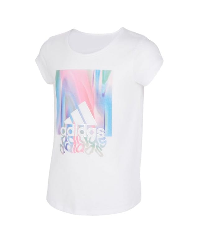 Adidas Big Girls Short Sleeve Scoop Neck T-shirt & Reviews - Shirts & Tops - Kids - Macy's