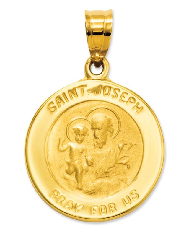 Macy's 14k Gold Charm, Saint Joseph Medal Charm & Reviews - Jewelry & Watches - Macy's