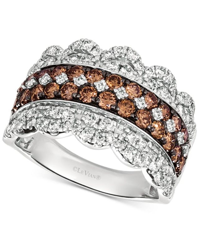 Le Vian Diamond Crown Ring (2 ct. t.w.) in 14k White Gold & Reviews - Rings - Jewelry & Watches - Macy's