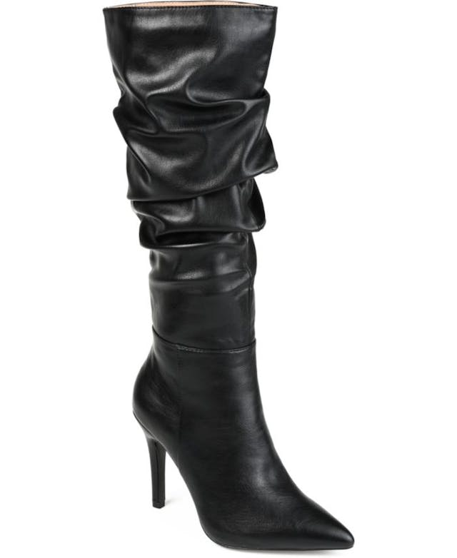 Journee Collection Women's Sarie Extra Wide Calf Ruched Tall Boots & Reviews - Boots - Shoes - Macy's
