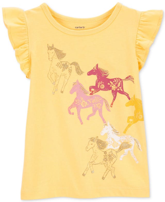 Carter's Toddler Girls Horses-Graphic Flutter Shirt & Reviews - Shirts & Tops - Kids - Macy's