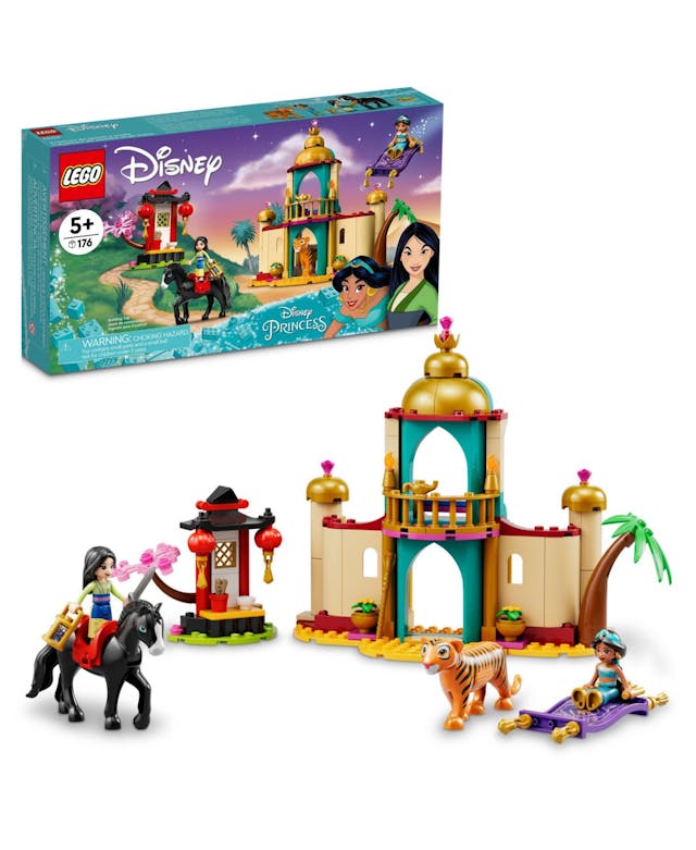 LEGO® Disney Jasmine and Milan's Adventure Building Kit, a Fun Princess Construction Toy, 176 Pieces & Reviews - All Toys - Macy's