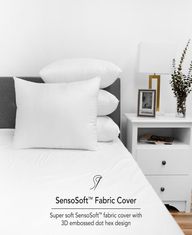 SensorPEDIC Embossed SensoSoft Jumbo Bed Pillow - 4 Pack & Reviews - Pillows - Bed & Bath - Macy's