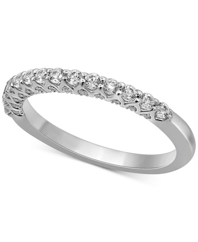 Macy's Diamond Band (1/2 ct. t.w.) in 14k White Gold & Reviews - Rings - Jewelry & Watches - Macy's