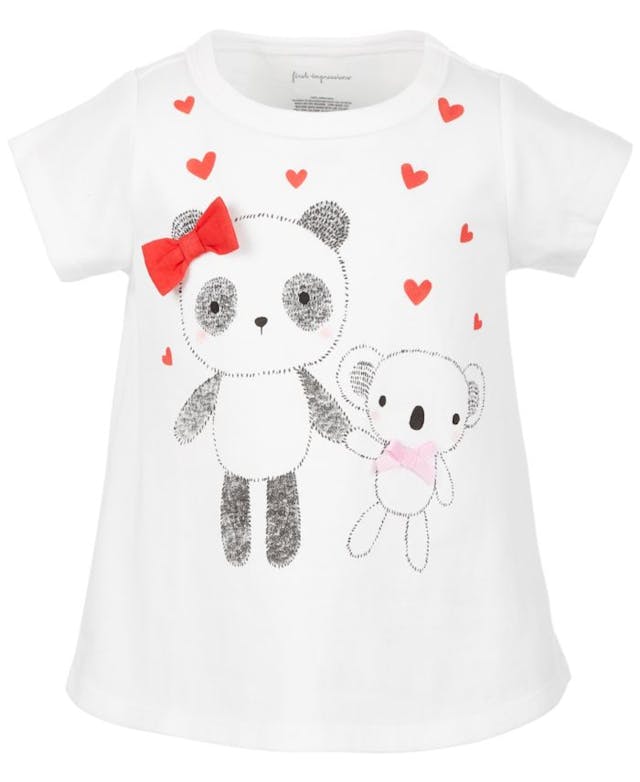 First Impressions Toddler Girls Bear Friends Cotton T-Shirt, Created for Macy's & Reviews - Shirts & Tops - Kids - Macy's