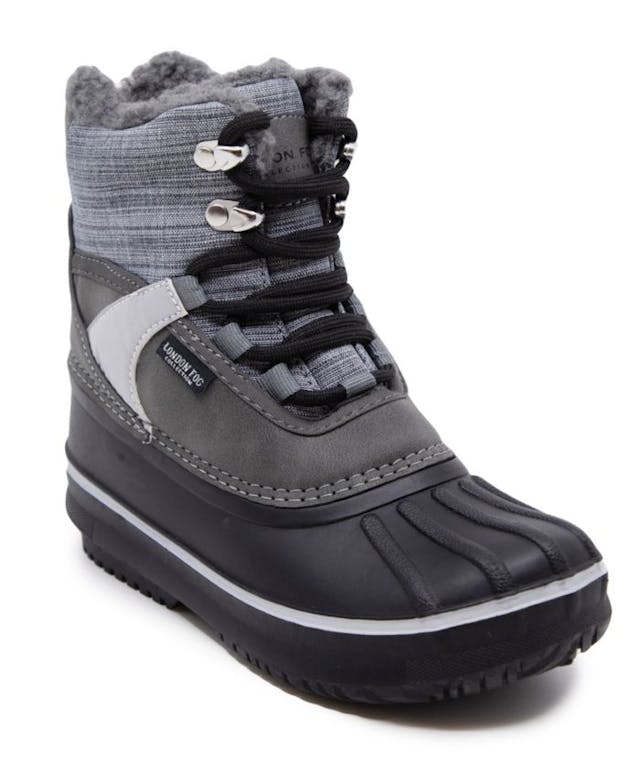 London Fog Toddler Mixed Material Lace-Up Snow Boot & Reviews - All Kids' Shoes - Kids - Macy's