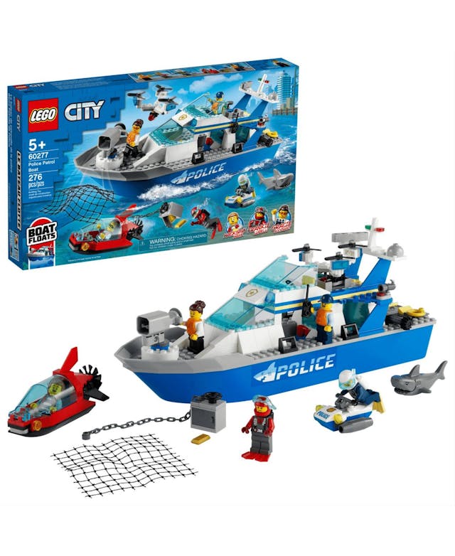 LEGO® Police Patrol Boat 276 Pieces Toy Set & Reviews - All Toys - Macy's