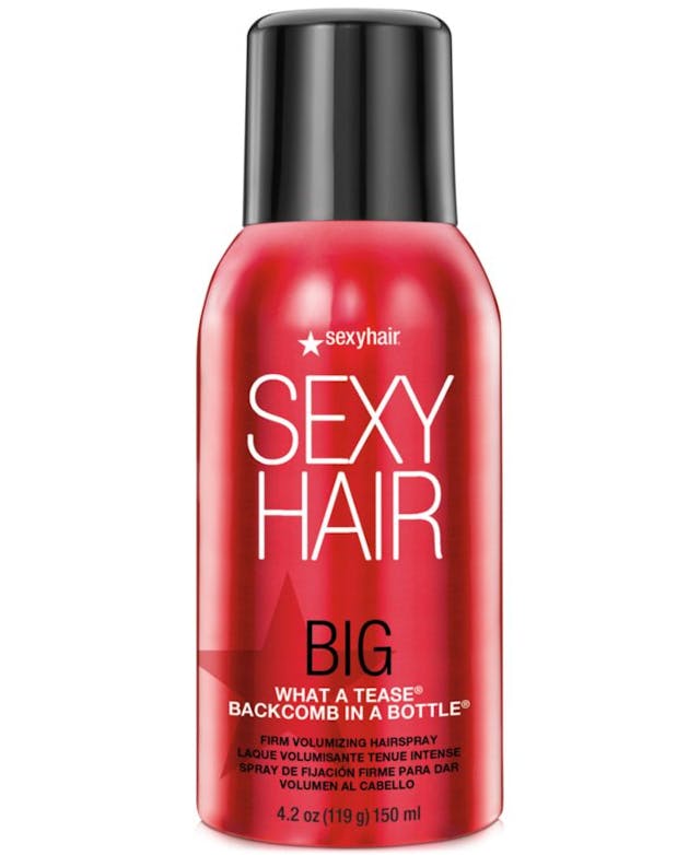 Sexy Hair Big Sexy Hair What A Tease Backcomb In A Bottle, 4.2-oz., from PUREBEAUTY Salon & Spa & Reviews - Hair Care - Bed & Bath - Macy's