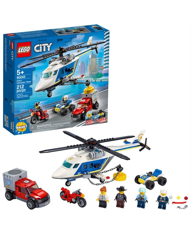 LEGO® Police Helicopter Chase 212 Pieces Toy Set & Reviews - All Toys - Macy's