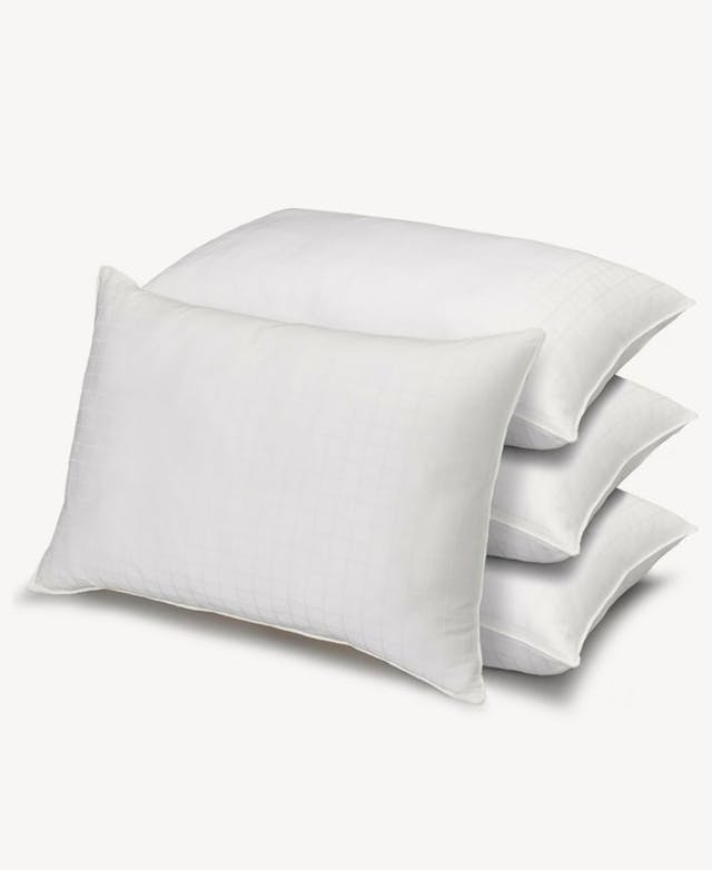 Ella Jayne Soft Gel Filled 100% Cotton Windowpane Shell Stomach Sleeper Pillow - Set of Four - Standard & Reviews - Home - Macy's