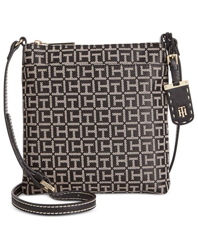 Tommy Hilfiger Julia Monogram Jacquard North South Crossbody & Reviews - Handbags & Accessories - Macy's