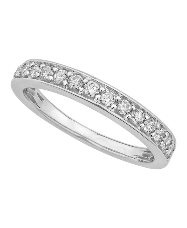 Macy's Certified Diamond Pave Band 1/4 ct. t.w. in 14k White or Yellow Gold & Reviews - Rings - Jewelry & Watches - Macy's