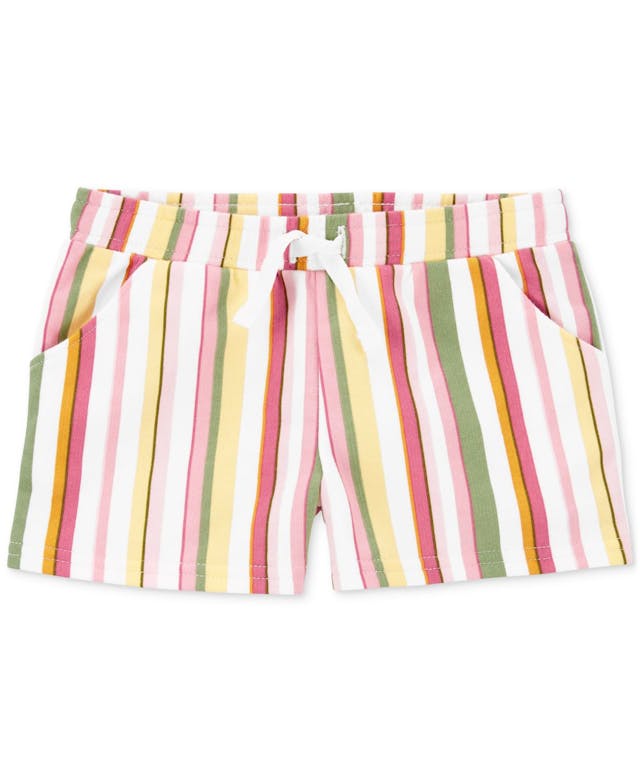 Carter's Toddler Girls Stripe-Print French Terry Shorts & Reviews - Shorts - Kids - Macy's