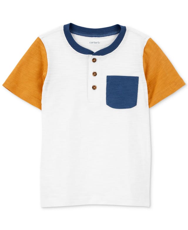 Carter's Toddler Boys Colorblocked Henley & Reviews - Shirts & Tops - Kids - Macy's