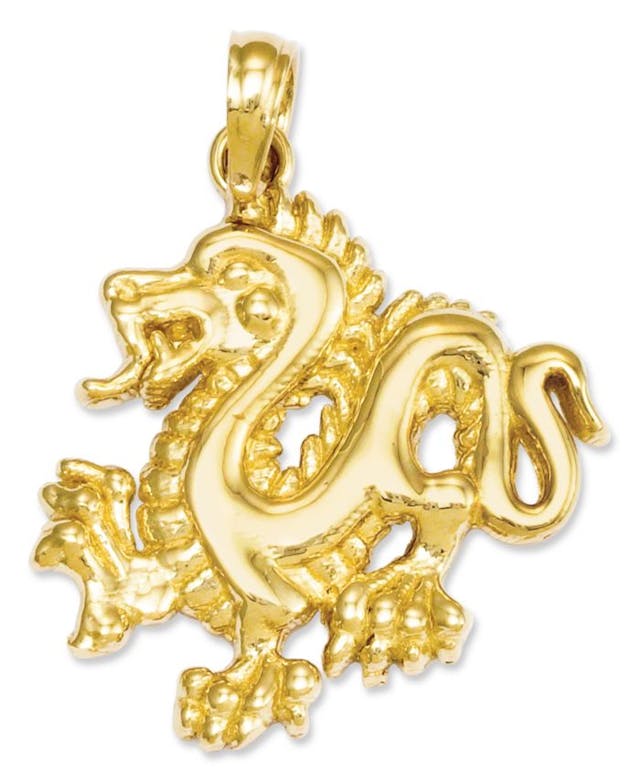 Macy's 14k Gold Charm, Small Dragon Charm & Reviews - Jewelry & Watches - Macy's