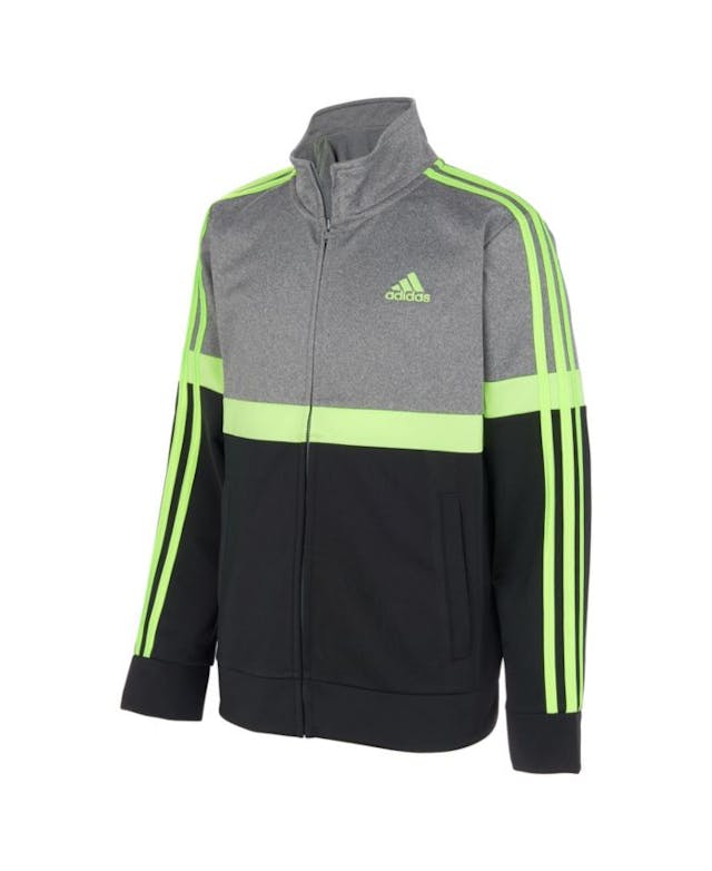 Adidas Little Boys Zip Front Heathered Split Tricot Jacket & Reviews - Kids - Macy's