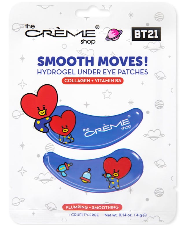 The Crème Shop BT21 Smooth Moves! Tata Plumping & Smoothing Hydrogel Under Eye Patches, 4-Pk. & Reviews - Beauty Gift Sets - Beauty - Macy's