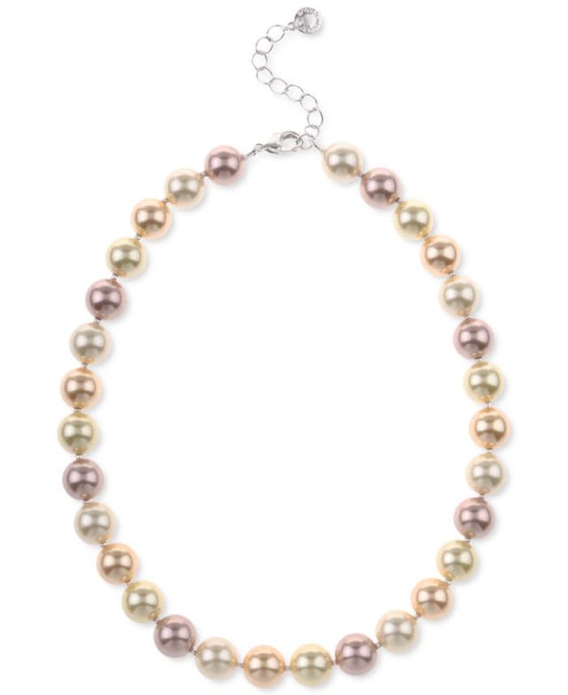 Charter Club Imitation 14mm Pearl Collar Necklace, Created for Macy's & Reviews - Women - Macy's