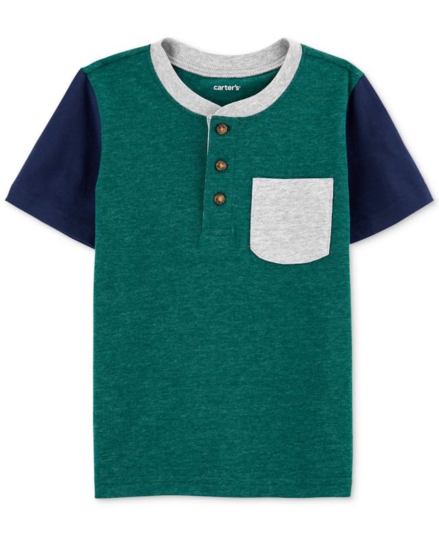 Carter's Toddler Boys Colorblocked Pocket Henley & Reviews - Shirts & Tops - Kids - Macy's