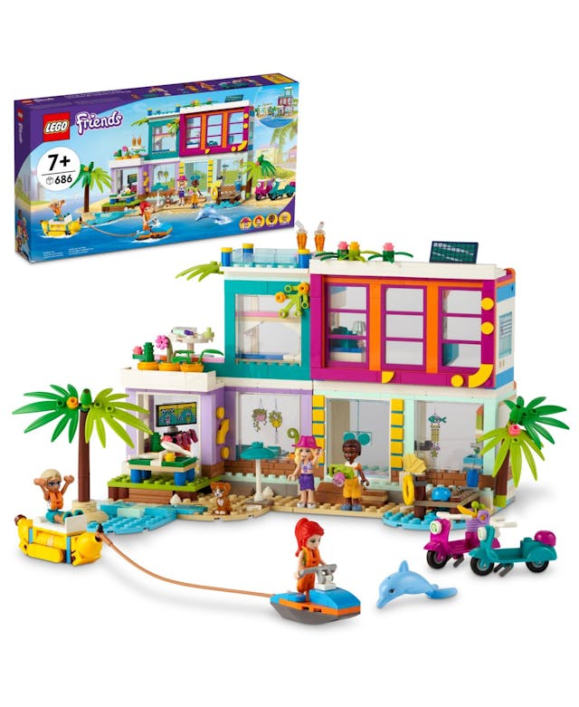 LEGO® Friends Vacation Beach House Building Kit Play Set, Beach-Themed Nature Toy, 686 Pieces & Reviews - All Toys - Macy's