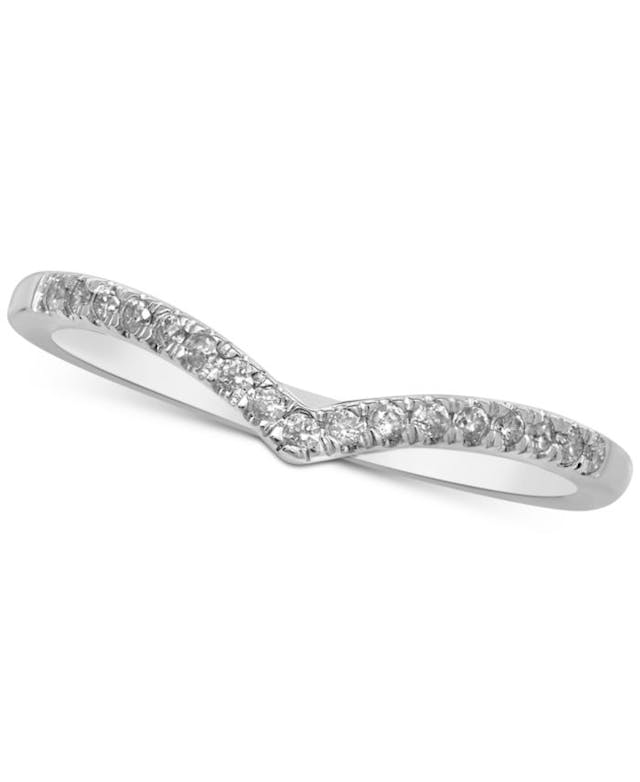 Macy's Diamond "V" Stackable Ring (1/10 ct. t.w.) & Reviews - Rings - Jewelry & Watches - Macy's