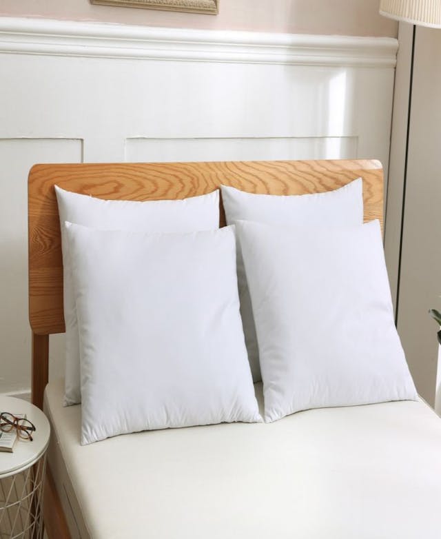 St. James Home 4 pack Soft Cover Nano Feather Filled Bed Pillows Jumbo & Reviews - Pillows - Bed & Bath - Macy's